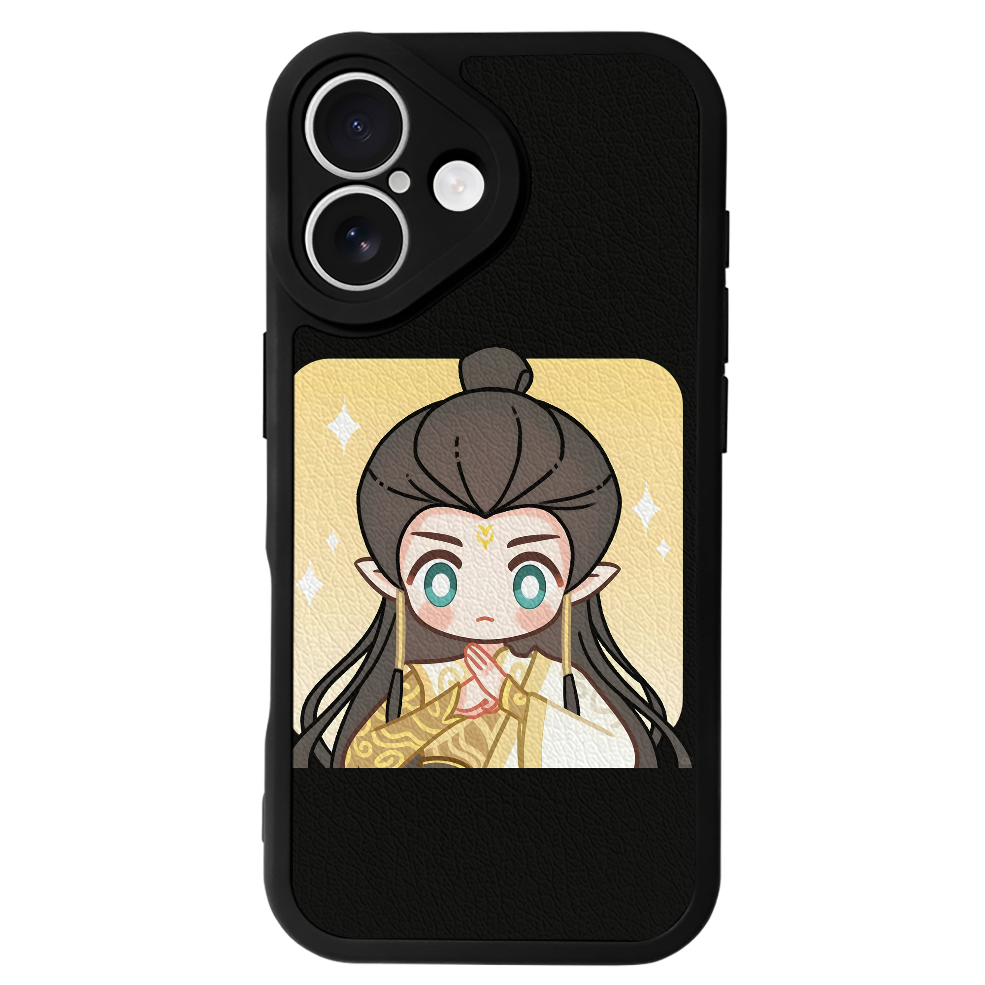 （画像用） Ne Zha 2 ナタ 魔童の大暴れ 【iPhone 16シリーズ対応】シリコンスマホケース（レザー調） 材質：シリコン